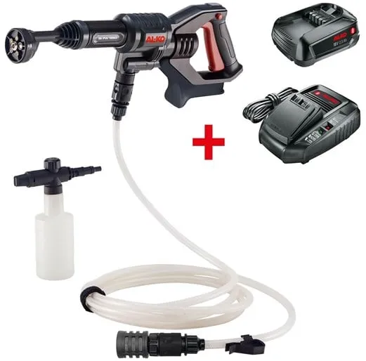 AL-KO Högtryckstvätt Batteridriven Högtryckstvätt PW 1850 18 V inkl. batteri och laddare